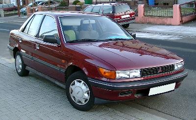 A 1988 Mitsubishi Lancer 
