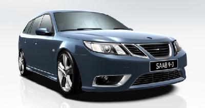 A 2008 Saab  