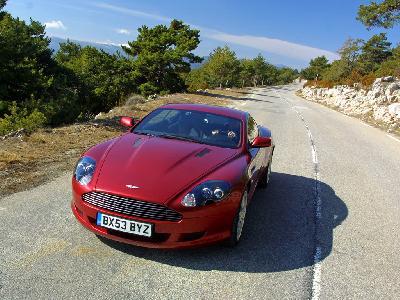 A 2004 Aston Martin  