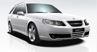 A 2008 Saab  