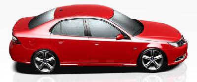 A 2008 Saab  